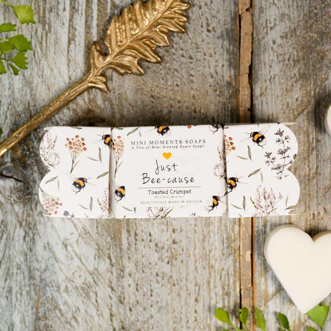 Bumblebee Mini Heart Soaps